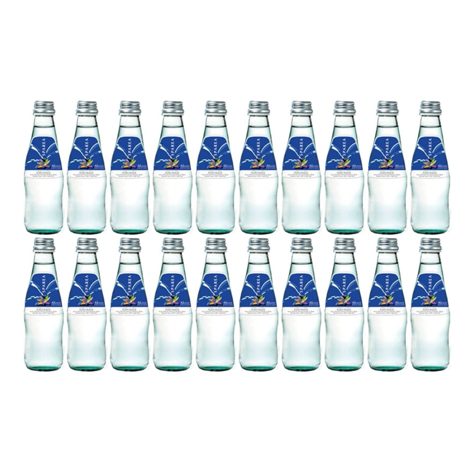 Cassa di acqua Sparea in bottiglie di vetro, formato 50 cl · 20 bottiglie